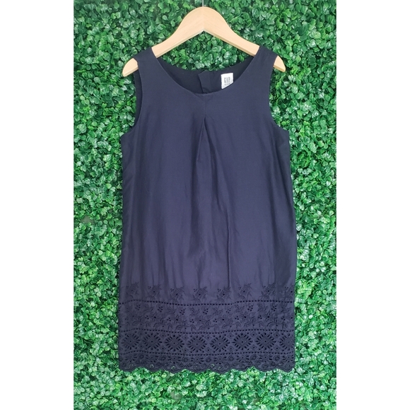 45. 2/$20 Gap Girls dress with eyelet trim - Picture 1 of 6